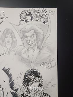 Original Art Jam Page Multi Sketch 11 X 17 Tyler Kirkham Tom Richmond & Others