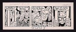 Original Art from The Amazing Spider-Man Comic Strip Pencils by Larry Lieber