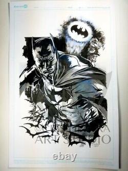 Original Batman Comic Book Art by Cris Delara
