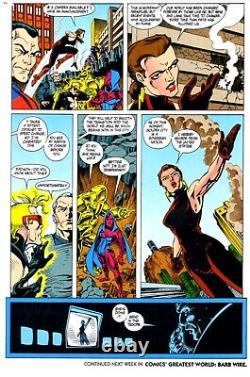 Original Comic Art Barb Wire Intro Comics Greatest World Golden City Catalyst