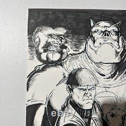 Original Comic Art Green Lantern Corps Darick Robertson Comission 11x17 Splash