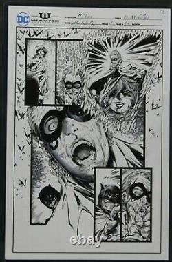 Original Comic Art Joker Year of the Villian # 1 Page 14 Tan / Miki