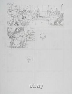 Original Comic Art Page Daredevil by Michael Lark signed Originalseite
