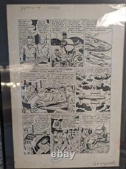 Original Comic Art Page Ralph Mayo, Jet Fighters #6 1953, Golden Age