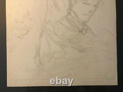 Original Comic Art Sorceress Revealed Book Sketch Cover Michael Turner Aspen