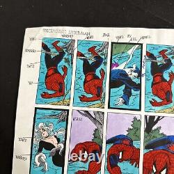 Original Comic Art Spectacular SPIDER-MAN #202 COLOR GUIDE Page 29 Bob Sharen