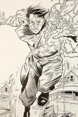 Original Comic Art Val Mayerik Mystery Cover Flashpoint Dan Schaefer