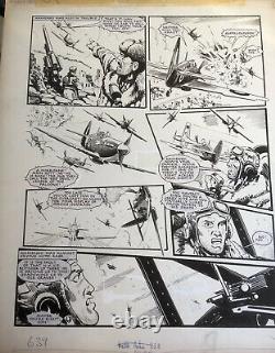 Original Comic Art of Johnny Red by John Cooper. Battle Action Weekly 228