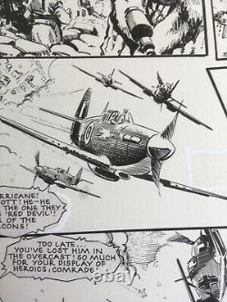 Original Comic Art of Johnny Red by John Cooper. Battle Action Weekly 228