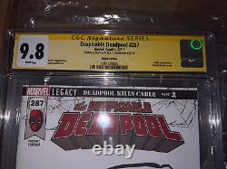 Original Comic Book Art Deadpool 1/1 Signed Sketch Reilly Brown Cgc 9.8