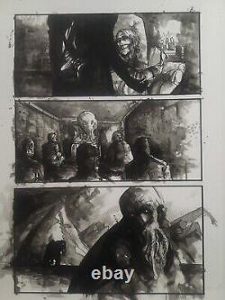 Original Comic Book Art Page Golgotha Graphic Novel Karl Slominski