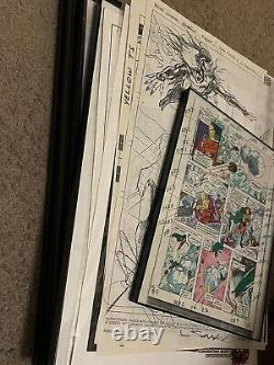 Original Comic Book Art Page Lot And More Marvel Spider Man Wolverine Punisher