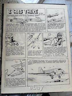 Original Comic Strip Art By Gene Smith WW2 Bomber I Was There 1st Hand Acct