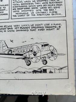 Original Comic Strip Art By Gene Smith WW2 Bomber I Was There 1st Hand Acct