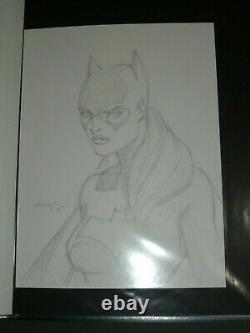 Original Commission Art Catwoman Art by Scott Williams 9x12