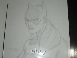 Original Commission Art Catwoman Art by Scott Williams 9x12