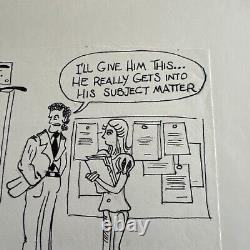 Original David Knoles Pen Art 1976 Drawing Bug Kafka Vintage Funny Humor Comic