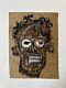 Original Jean-michel Basquiat Samo Nyc 1980 Signed Graffiti Portrait Postcard