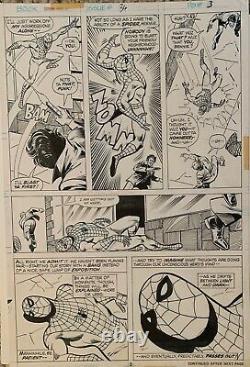 Original MARVEL TEAM UP #36 Page 3 Sal Buscema COMIC ART PAGE! Spider-Man