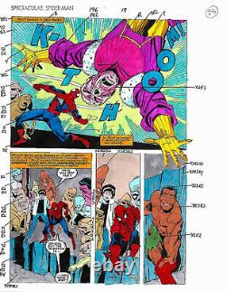 Original Marvel Color Guide Art to 1993 Spectacular Spider-man 196 Comic, page 25