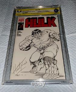 Original Marvel Comic Art Herb Trimpe Sketch Hulk 181 Pin Up XL Full Body 9.6 Ss