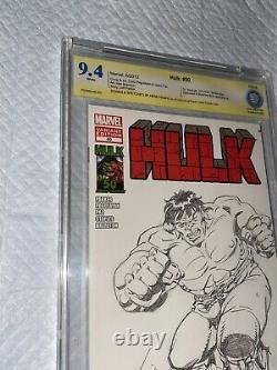 Original Marvel Comic Art Herb Trimpe Sketch Hulk 181 Pin Up XL Full Body 9.6 Ss