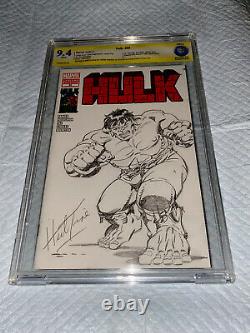 Original Marvel Comic Art Herb Trimpe Sketch Hulk 181 Pin Up XL Full Body 9.6 Ss