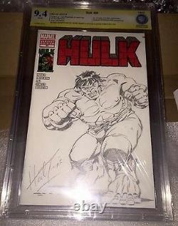 Original Marvel Comic Art Herb Trimpe Sketch Hulk 181 Pin Up XL Full Body 9.6 Ss