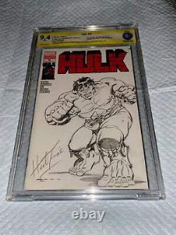 Original Marvel Comic Art Herb Trimpe Sketch Hulk 181 Pin Up XL Full Body 9.6 Ss