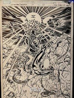 Original Marvel Comic Art Spiderman/deadpool Issue 11 Pg 10 Scott Koblish