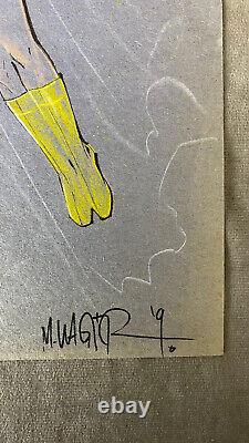 Original Mary Marvel Sketch Comic Art Drawing Signed by MATT WAGNER