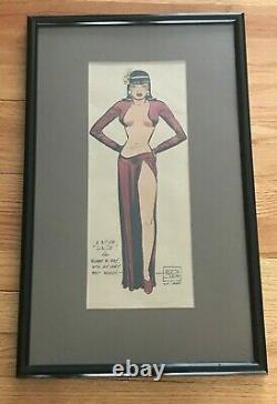 Original Milton Caniff Comic Strip Art Signed 1945 Miss Lace