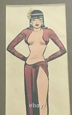 Original Milton Caniff Comic Strip Art Signed 1945 Miss Lace