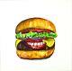 Original Painting Mcdonalds Funny Hungry Burger Pop Art Le Big Mac Zac Webb