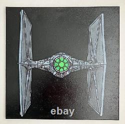 Original Pop Art Comic Style Star Wars Imperial TIE Fighter 20x20 painting