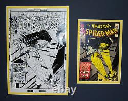 Original Production Art STEVE DITKO Amazing Spider-man #30 matted withcover print