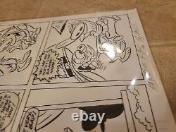 Original Ren And Stimpy Comic Art Page Hand Drawn And Signed mike kazaleh marvel