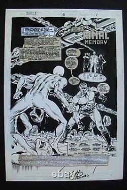 Original art NICK FURY AGENT OF SHIELD #6 splash by KEITH POLLARD, KIM DEMULDER