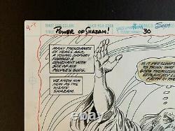 Original art POWER OF SHAZAM! #30, pg #1 splash, PETE KRAUSE, Dick GIORDANO