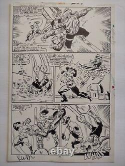 Original comic Art! CAPTAIN AMERICA # 349 Page 11 ACTION all panels