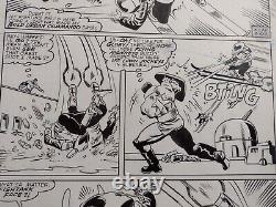 Original comic Art! CAPTAIN AMERICA # 349 Page 11 ACTION all panels