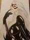Original Comic Art Black Cat By Carla Torres (11x17) Signed By Artist