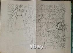 Original comic art Robin Annual Halloween Party Hubert Williams