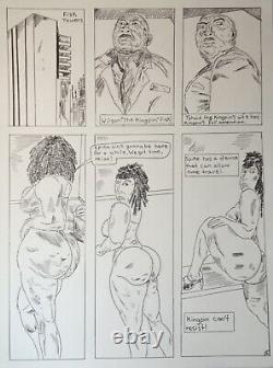 Original comic art page 6 Big Dawg the Enforcer 9×12inch