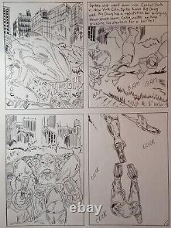 Original comic art page Big Dawg the Enforcer Page 2 (9×12in)