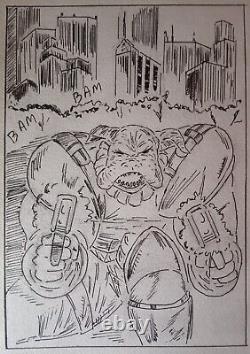 Original comic art page Big Dawg the Enforcer Page 2 (9×12in)