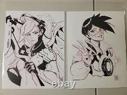 Overwatch Mercy And Tracer Original Art By Matthew Sutton