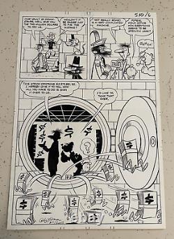 POPEYE #125 original art SPLASH SWEE'PEA 1974 SIGNED BANK VAULT MONEY RUNS AWAY