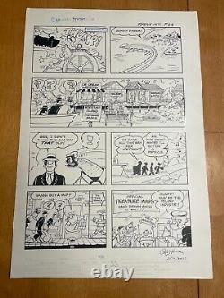 POPEYE #154 original art POOPDECK PAPPY OSCAR BRUTUS 1980 SIGNED WILDMAN