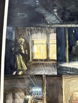 PSYCHO #1 pg 16 Original Comic Art Felipe Echevarria Watercolor Innovation 1992